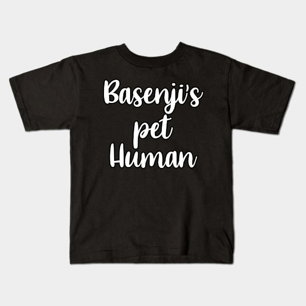 Basenji's mom dog walker funny pun . Perfect present for mother dad friend him or her Kids T-Shirt by SerenityByAlex